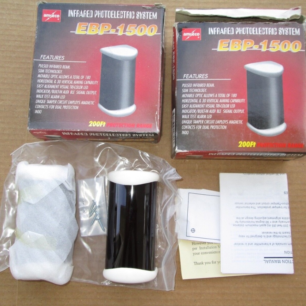 AMSECO Potter EBP-1500 Infrared Photoelectric System 200ft Protection Range
